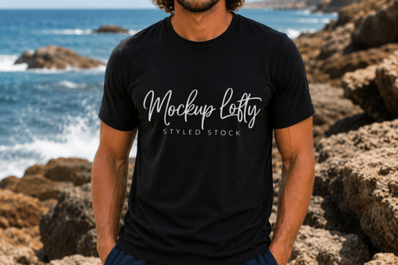 Bella Canvas 3001 Black Mockup: The Professional Designer’s Secret Weapon for Stunning T-Shirt Presentations