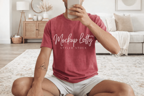 Comfort Colors 1717 Crimson Mockup