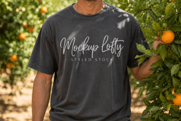 Comfort Colors 1717 Pepper Male Mockup