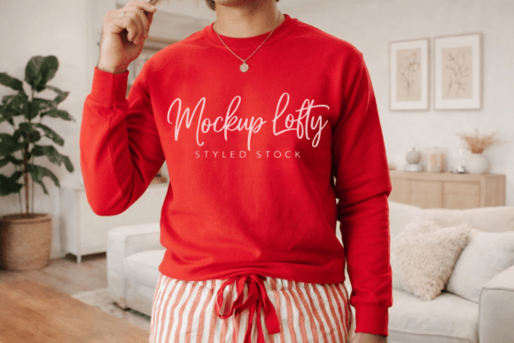 Comfort Colors 6014 Red Mockup