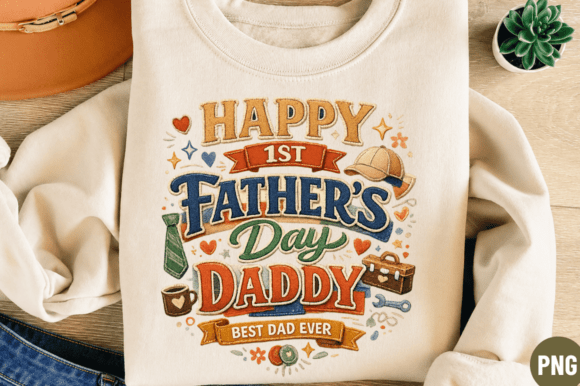 Happy Fathers Day Daddy PNG T-Shirt Desi