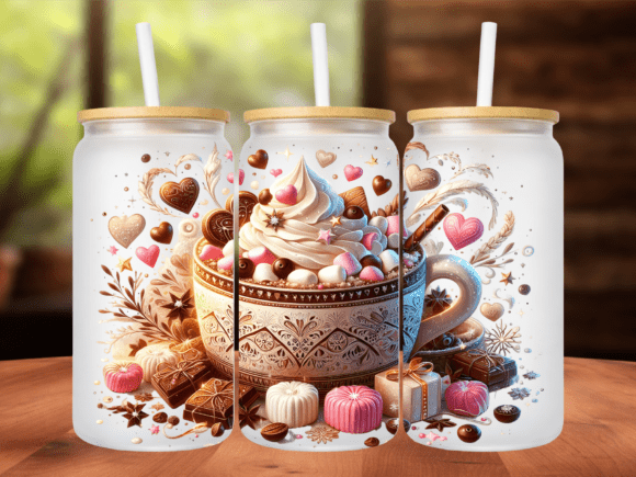 Hot Chocolate Marshmallow 16oz Tumbler Design