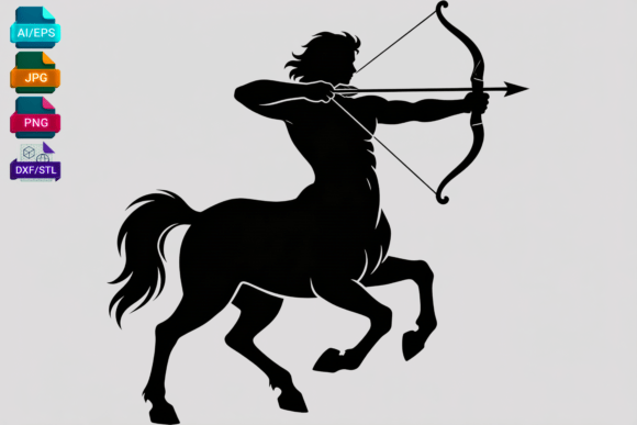 Sagittarius Centaur Silhouette SVG