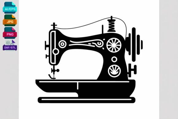 Vintage Sewing Machine SVG Cut File: Your All-in-One Design for Timeless Craft Projects