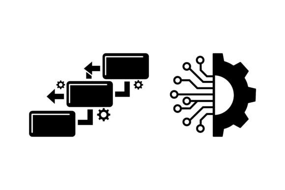 Workflow Algorithm Pipeline Icons